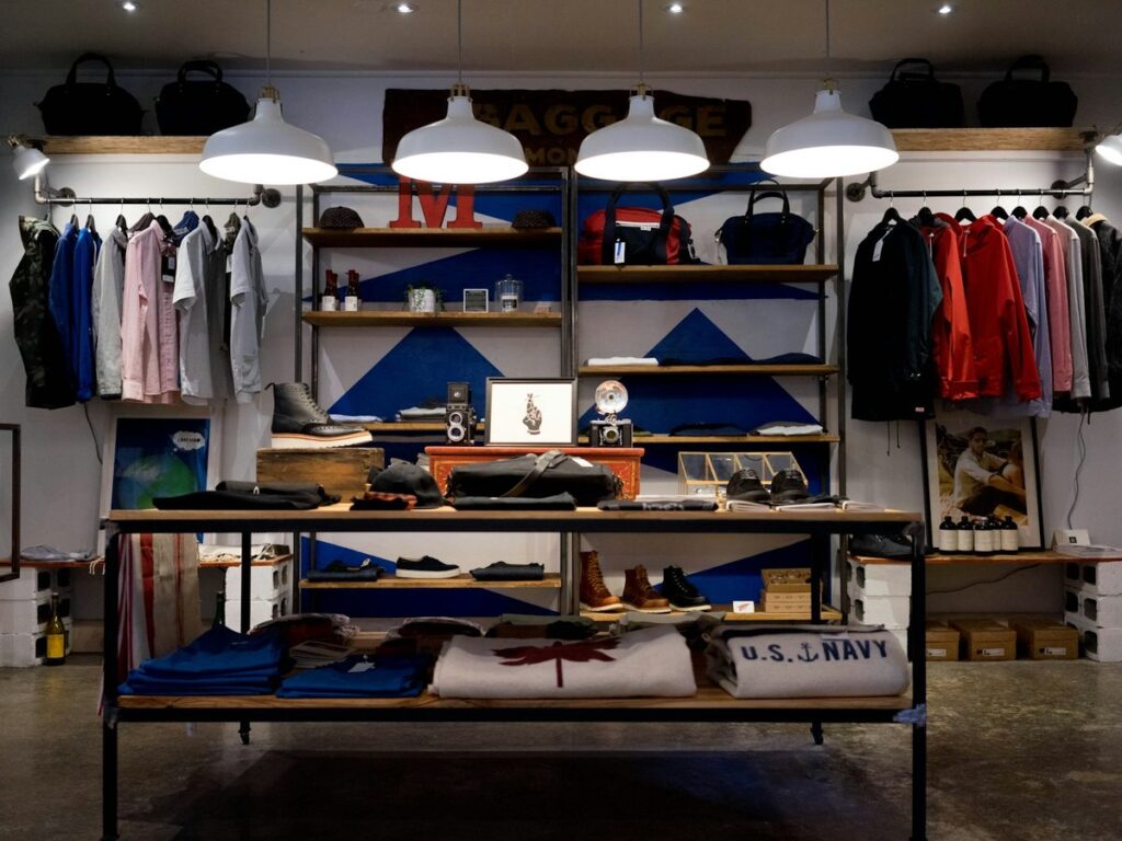 Clothing store interior
